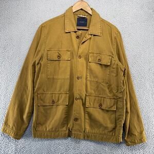 Lucky Brand Jacket Men's Medium Brown Workwear Shacket Barn Chore Outdoor Collar